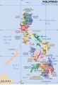 Image 5A map of the Philippines showing the location of all the regions and provinces