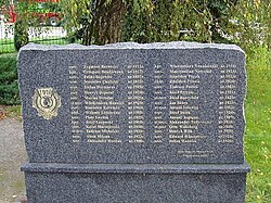 Memorial to Polish POWs, victims of the German-perpetrated Podgaje massacre