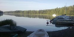 Yksi Päijänteen pohjoisimmista kohdista, Jyväskylän Pohjanlahti.