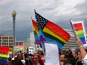 A protest in Washington, D.C. against the pass...