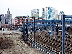 Tracks leading to Providence Station Providence station tracks.jpg