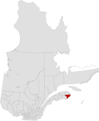 Municipalità regionale di contea di Le Rocher-Percé – Mappa