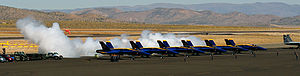 Blue Angels synchronized start up