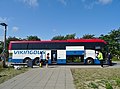 Togbus til Nykøbing Falster.