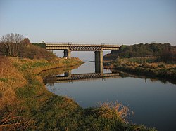 Railway bridge over River Delvin at Gormanston