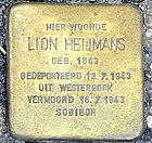 Stolperstein für Lion Heijmans