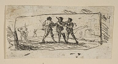 Étude d'une scène de brigands (partie inférieure), Metropolitan Museum of Art