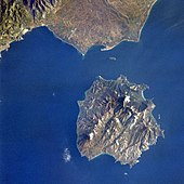 Satellitenbild von Thasos