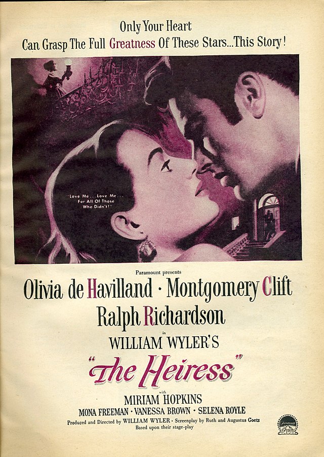 Description de l'image The Heiress (1949) poster.jpg.