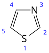 Skeletal formula with numbers