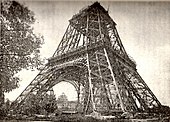 Eiffel Tower under construction (1888)