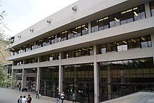 The Edward Boyle Library, one of numerous Brutalist buildings linked by a series of interconnected skyways University of Leeds (4th May 2010) 063.jpg