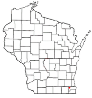 Location of Waterford, Wisconsin