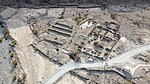 An aerial view of Eisa Al Thahabi's farmhouse shows the extent of what was, for its time, an unusually large and sophisticated building.