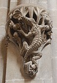 Wells Cathedral Lizard Corbel crop.JPG