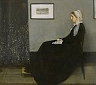 James Abbott McNeill Whistler, Arrangement en gris et noir n°1 : la mère de l'artiste (1871) connu comme La mère de Whistler
