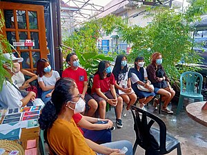 Participants of environment & arts talk at Paseo del Rio Bicol Pub.