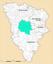 Cantone di Montfort-l'Amaury – Mappa