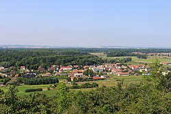 Červená Píska pohledem z vrchu Záboří