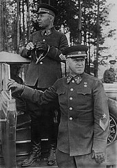 Semyon Timoshenko and Georgy Zhukov in 1940 Zhukov i Timoshenko, 1940 god.jpg