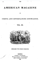 1837年、『American Magazine of Useful and Entertaining Knowledge 』第3版(ジョン・L・シブリー、ウィリアム・D・ティックナー出版)。