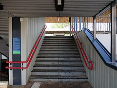 Veenendaal, Treppe zum Bahnsteiggleis 1