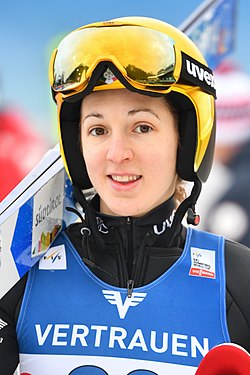 Jessica Malsiner beim Weltcup in Hinzensbach 2023