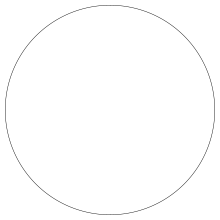 Die Grafik zeigt als schwarze Linie auf weißem Hintergrund ein mit technischen Mitteln erzeugtes, tatsächliches 257-Eck; es ist aber mit bloßem Auge von einem Kreis nicht unterscheidbar.