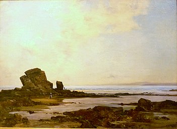 Emmanuel Lansyer : La baie de Douarnenez à marée basse (1879, musée des beaux-arts de Quimper).