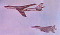 מטוס F-15 מיירט מטוס Tu-16,‏ 1995.