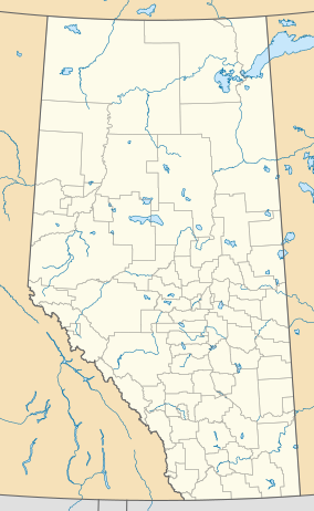 Map showing the location of Willmore Wilderness Park