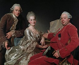 Portret Johna Jenningsa Esq., Jego brata i szwagierki Nationalmuseum Sztokholm, 1769