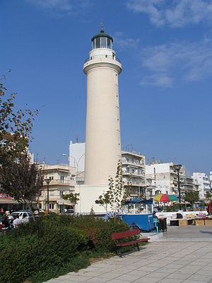 Lighthouse in the port of Alexandroupolis in E...