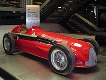 Une Alfa Romeo 159 exposée dans un musée