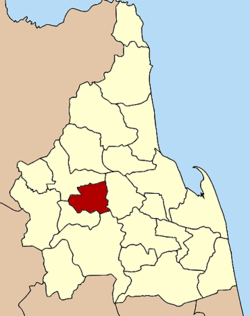 Localização do Distrito de Chang Klang na província de Nakhon Si Thammarat
