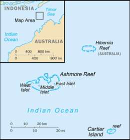 Isole Ashmore e Cartier - Mappa