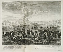 Description de l'image Belagerung von Coni-1691-Huchtenburg.jpg.