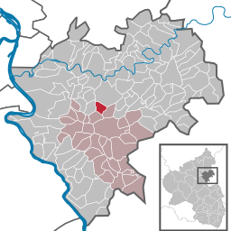 Läget för Berg i Rhein-Lahn-Kreis