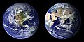 Image 48Blue Marble composite images generated by NASA in 2001 (left) and 2002 (right) (from Environmental science)