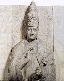 Bonifatius VIII hautamuistomerkissä.