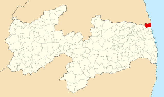 Localização de Mataraca na Paraíba