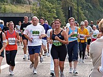 Fun runners taking part in the 2006 Bristol Ha...
