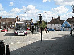 Bus in The Square - geograph.org.uk - 1464808.jpg