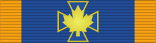 Undress ribbon for an Officer of the Order of Military Merit CAN Order of Military Merit Officer ribbon.svg