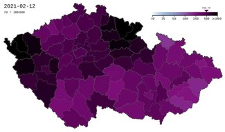 Файл: COVID-19 Чехия 7-дневно разпространение на глава от населението (времева линия) .webm