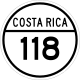 National Secondary Route 118 shield}}