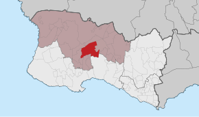 Localização no município de Cascais