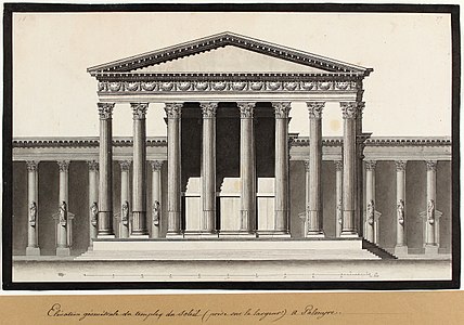 Temple de Bêl, à Palmyre (dessin)