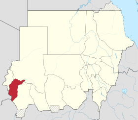 Localisation de Darfour-Central