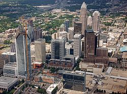 Aerial of Downtown in May 2009